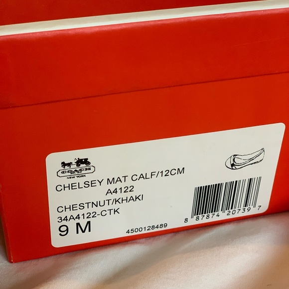 COACH Chelsey Mat Calf Flats - Picture 4 of 4